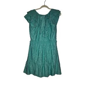 Lauren Conrad Light Blue Floral Midi Dress Size Large